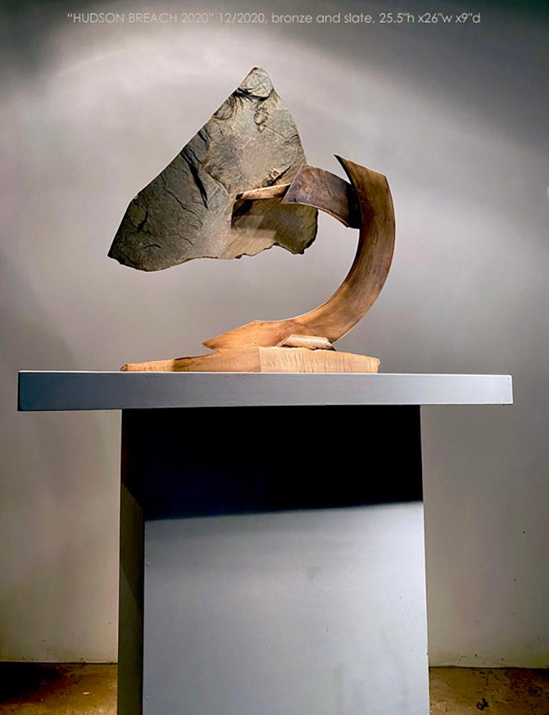 Hudson Breach 2020 - Contemporary Sculpture by John Van Alstine
