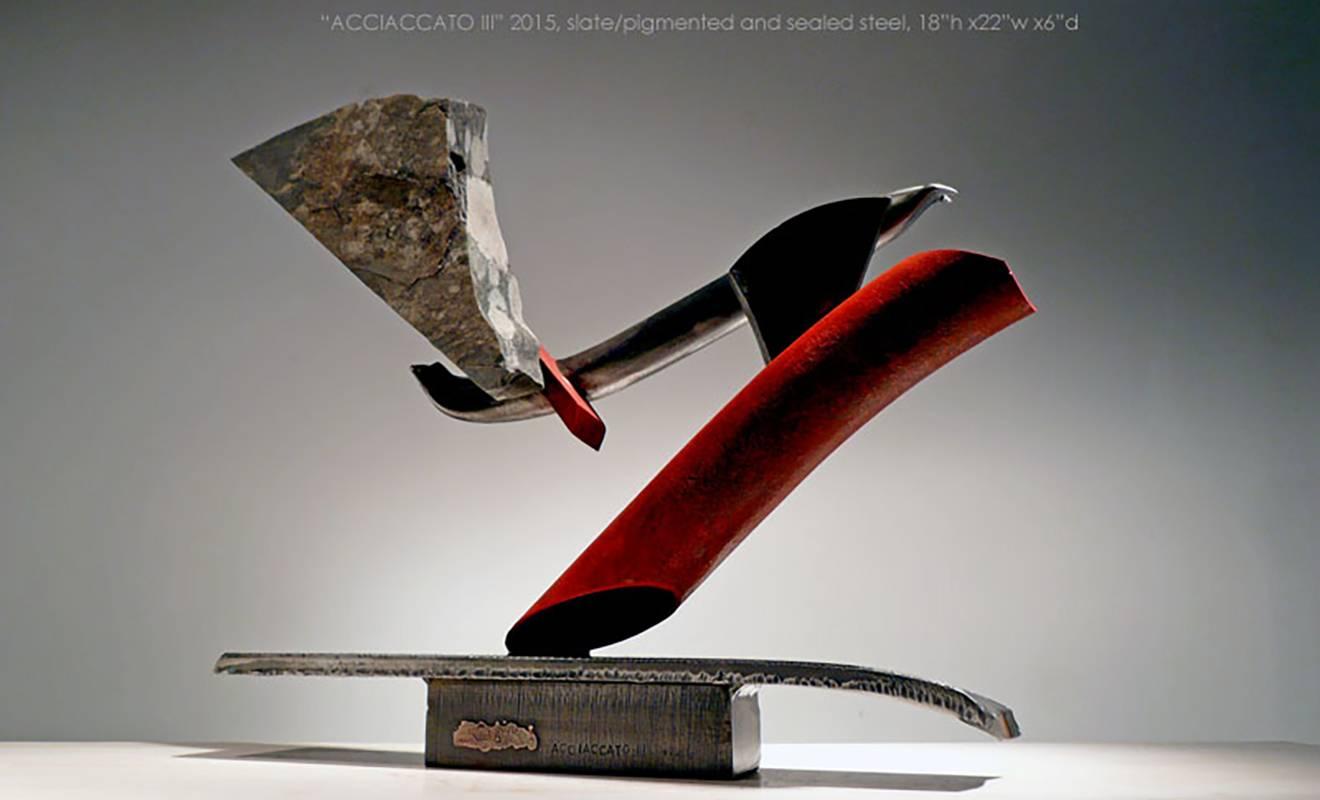 John Van Alstine - ACCIACCATO III, Sculpture 2015 For Sale 2