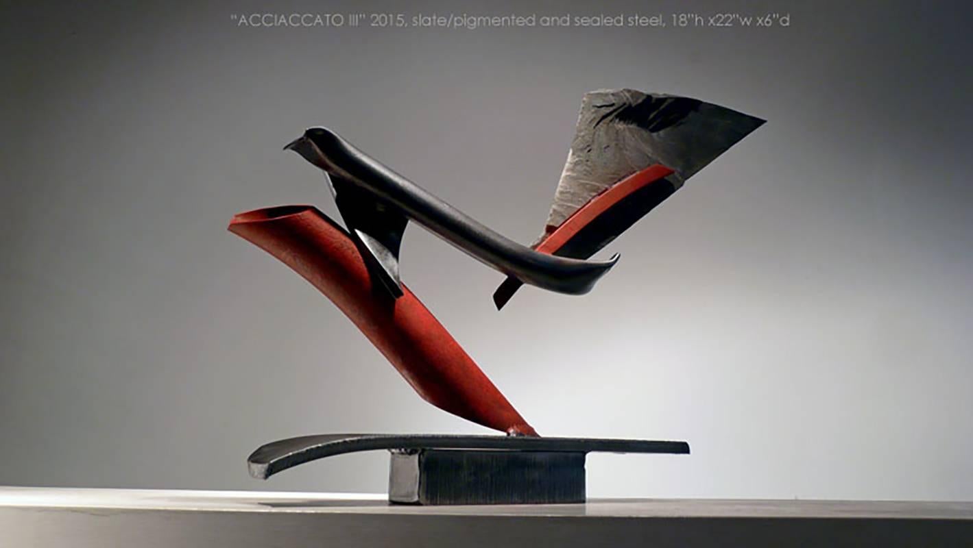 John Van Alstine - ACCIACCATO III, Sculpture 2015 For Sale 4