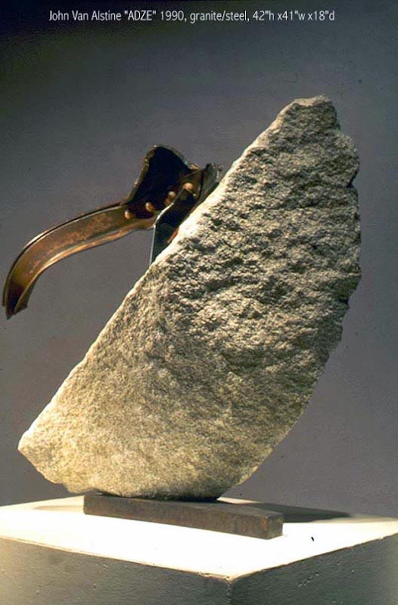 John Van Alstine, ADZE, Sculpture 1990 For Sale 1