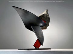 John Van Alstine, paysage des chutes d' Auger (haut-bas), sculpture 2023