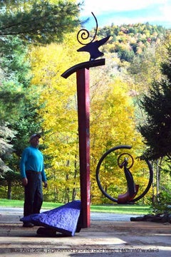 John Van Alstine - Blue Ara, Sculpture 2018