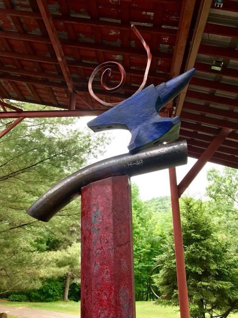 John Van Alstine - Blue Ara, scultura 2018 3