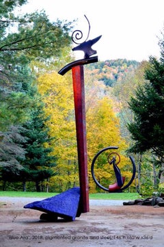 John Van Alstine - Blue Ara, scultura 2018