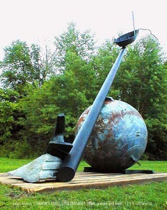 John Van Alstine - Passage en acier de Charon, sculpture 1996