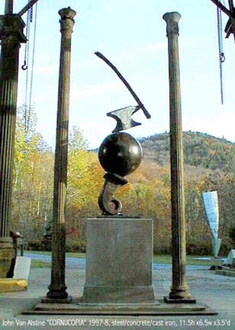 John Van Alstine – Füllhorn mit Säulen, Skulptur 1998 im Angebot 1