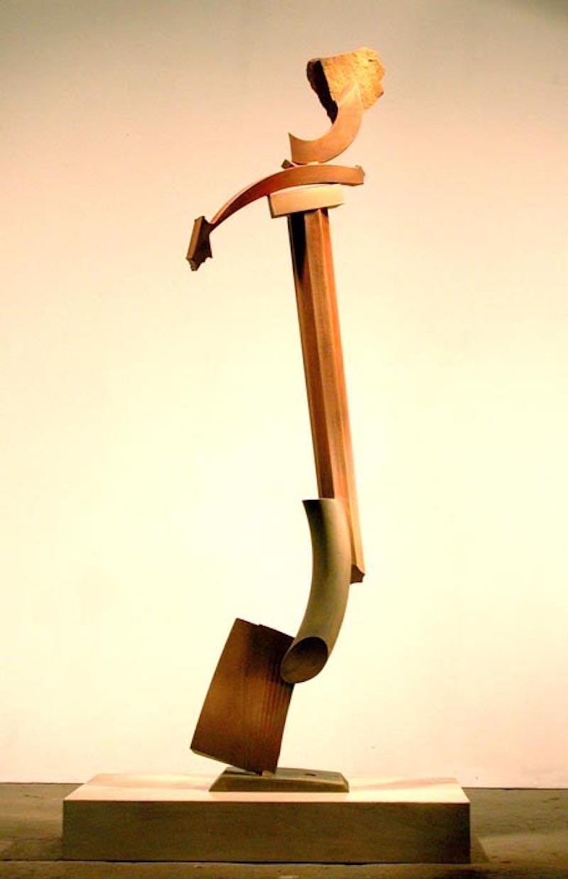 John Van Alstine, HANGING CHAD COLUMN, Sculpture 2000 For Sale 1