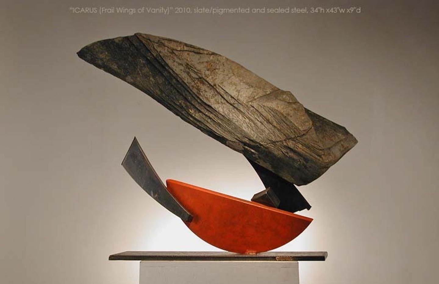 John Van Alstine - Ícaro (Alas frágiles de la vanidad), Escultura 2010 en venta 6