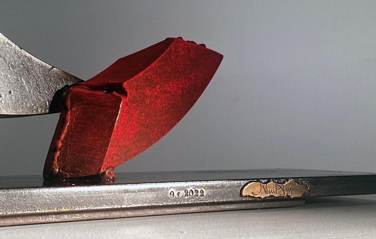 John Van Alstine, Lunge 9-22 (Rote Spirale), Skulptur 2022 im Angebot 4