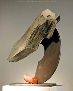 John Van Alstine - Lunge IV (tête rouge), sculpture 2006