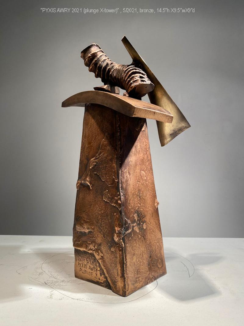 John Van Alstine, Pyxis Awry (Plunge X), Sculpture 2021
