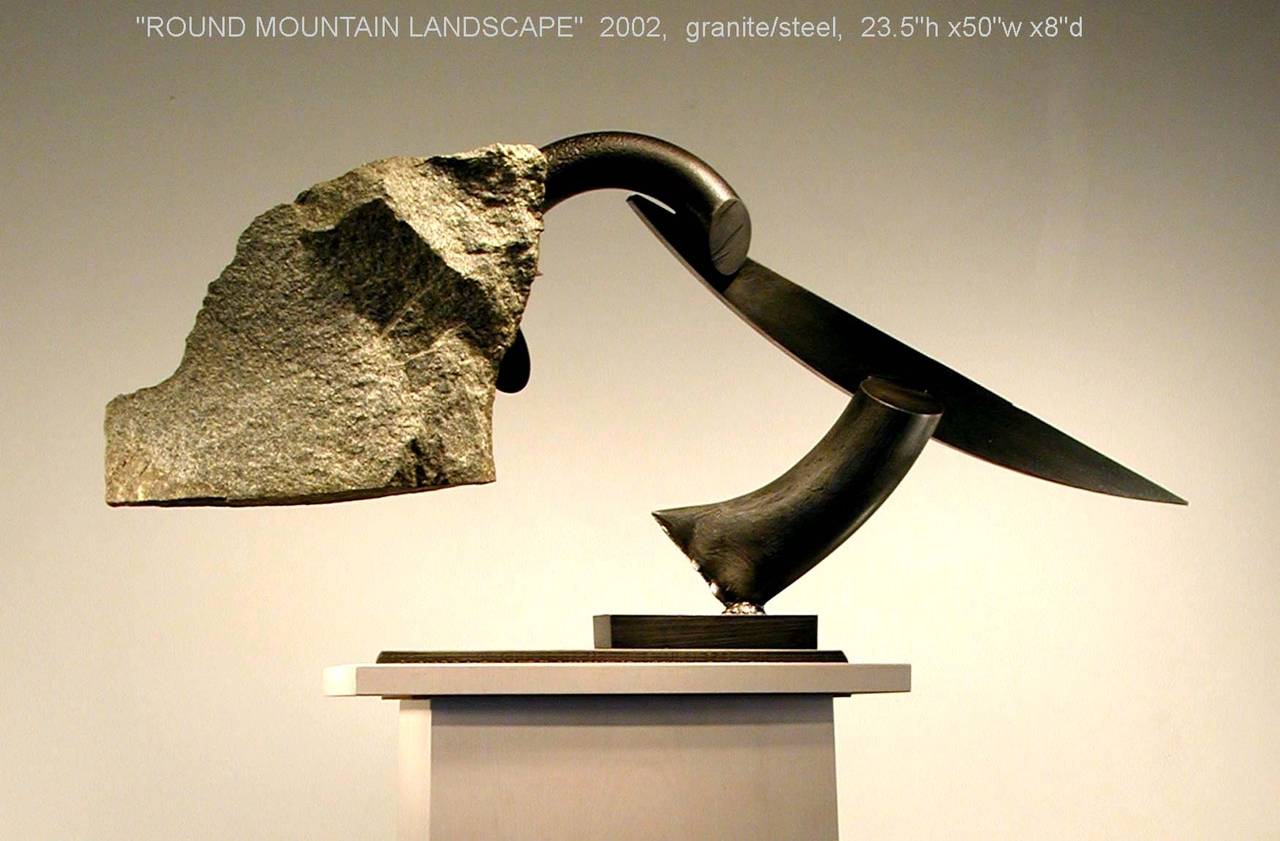 John Van Alstine - Round Mountain Landscape III, Sculpture 2002 For Sale 1