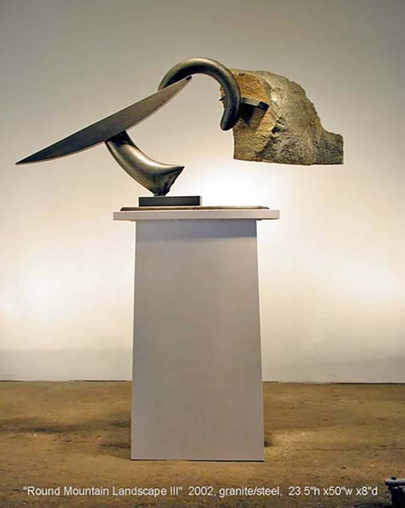 John Van Alstine - Paesaggio della montagna rotonda III, scultura 2015 in vendita 3