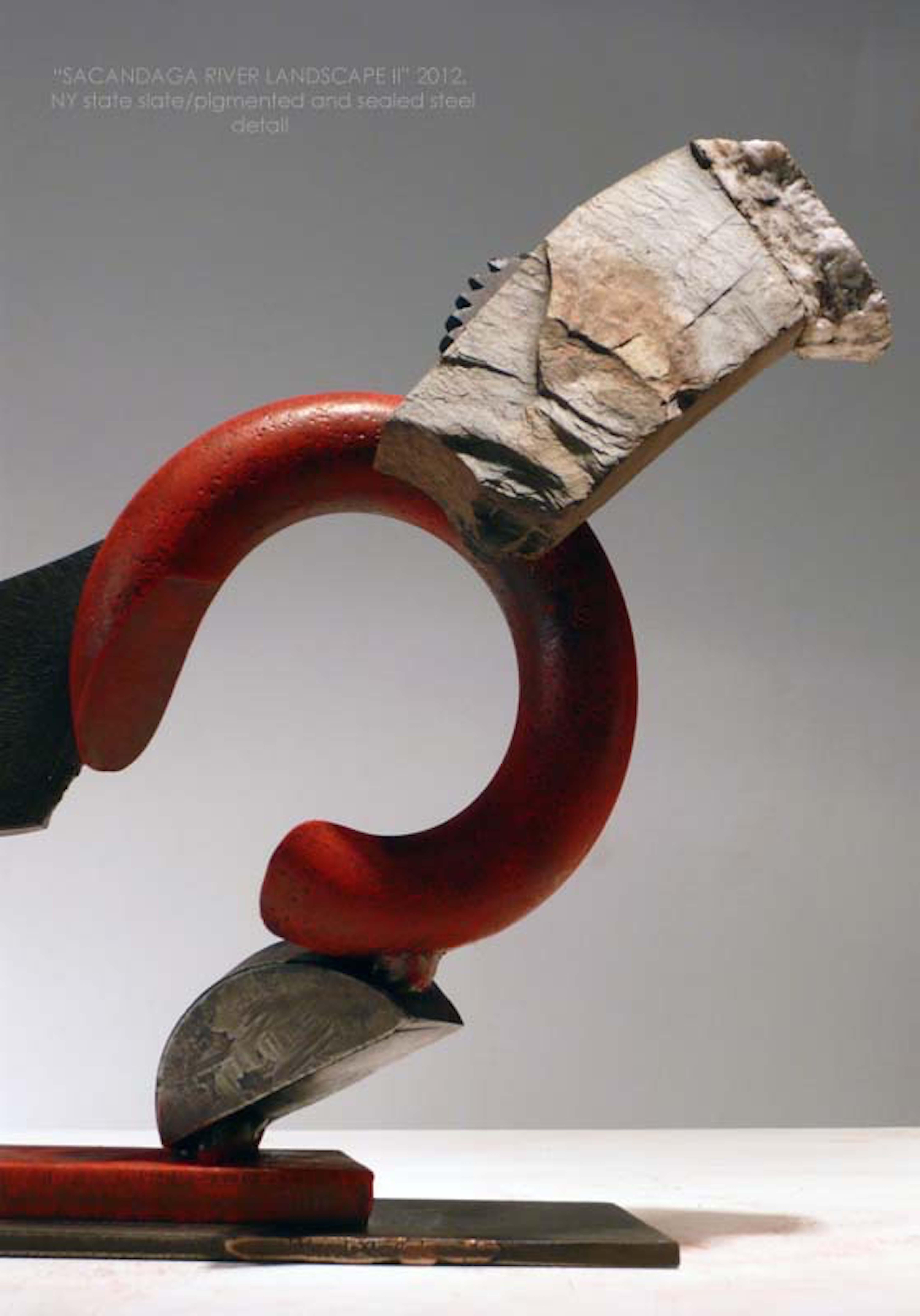 John Van Alstine - Paisaje del río Sacandaga II, Escultura 2012 en venta 1