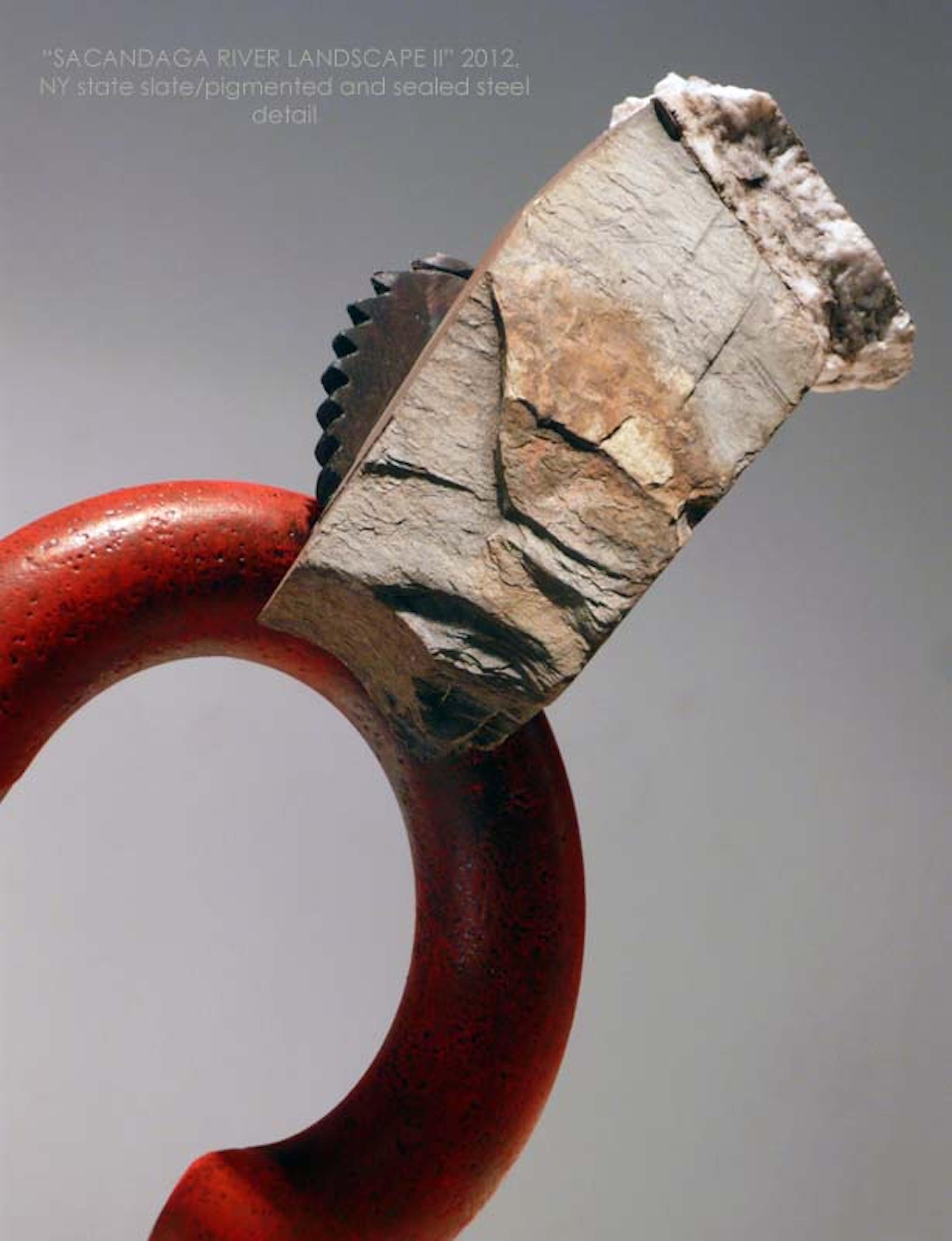 John Van Alstine - Paisaje del río Sacandaga II, Escultura 2012 en venta 3