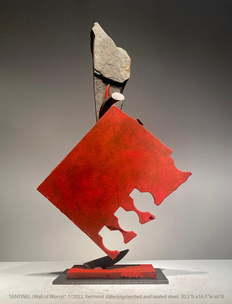 John Van Alstine, Sentinella (muro della preoccupazione), scultura 2022. in vendita 1