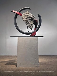 John Van Alstine, Sisyphean Circle 3-23 (Sagitta), Skulptur 2023