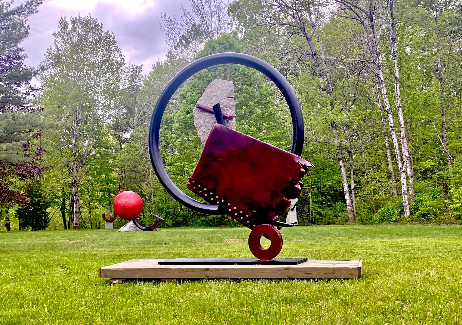 John Van Alstine, Círculo de Sísifo: Homenaje a Major Taylor, Escultura 2019 en venta 2