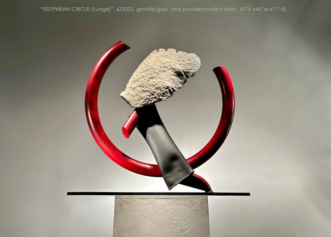 John Van Alstine, Sisyphean Circle (Lunge), Sculpture 2023