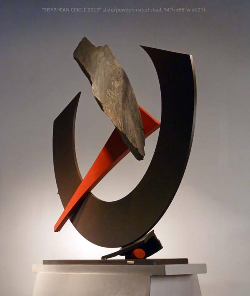 John Van Alstine – Sisyphean Circle, Skulptur 2013 im Angebot 1