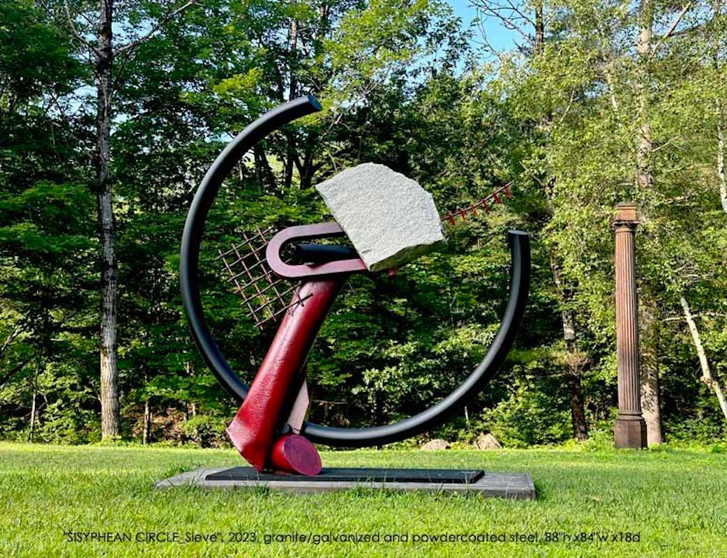 John Van Alstine, Sisyphean Circle (Sieve), Sculpture 2023