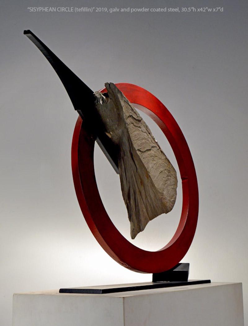 John Van Alstine, Sisyphean Circle (Tefilllin), Skulptur 2019 im Angebot 1