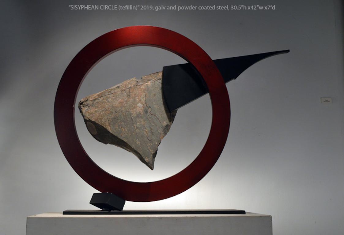 John Van Alstine, Círculo de Sísifo (Tefilllin), Escultura 2019 2