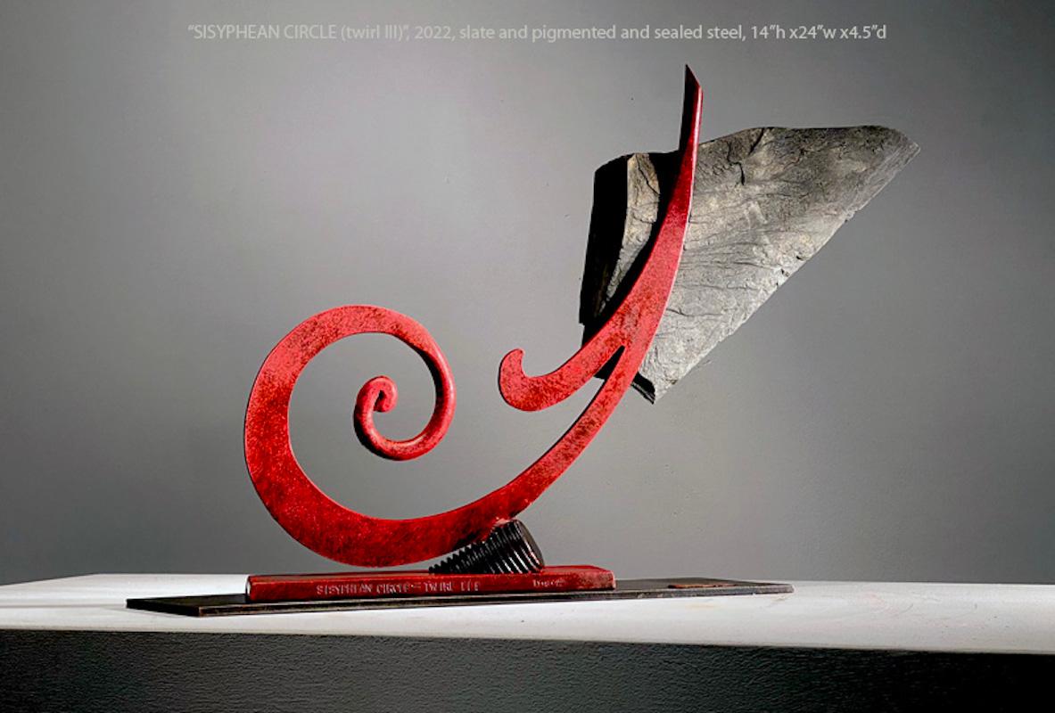 John Van Alstine, Sisyphean Circle (Twirl III), Sculpture 2022 For Sale 1