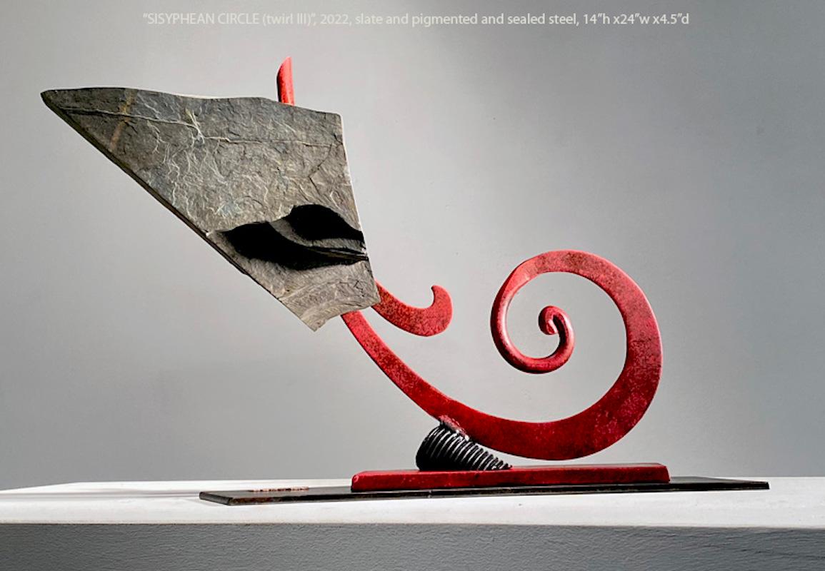 John Van Alstine, Sisyphean Circle (Twirl III), Sculpture 2022 For Sale 4