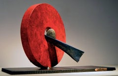 John Van Alstine - Sisyphean Holiday 35 (pierre froncée), sculpture 2017