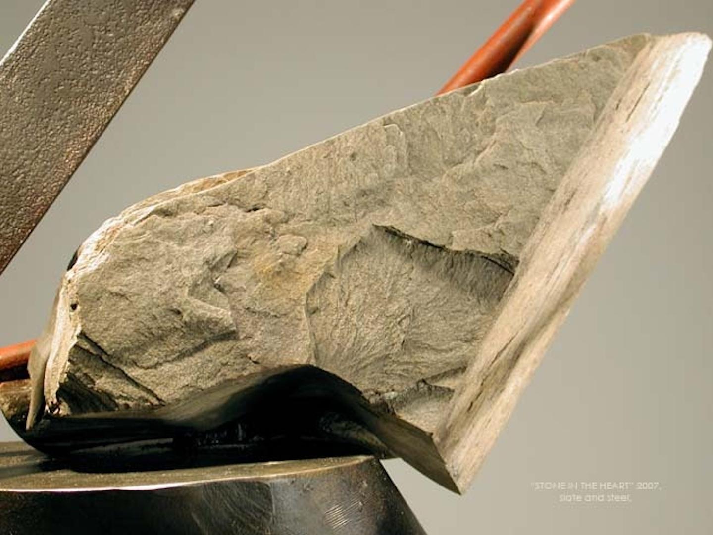 John Van Alstine - Piedra en el corazón, Escultura 2007 en venta 1