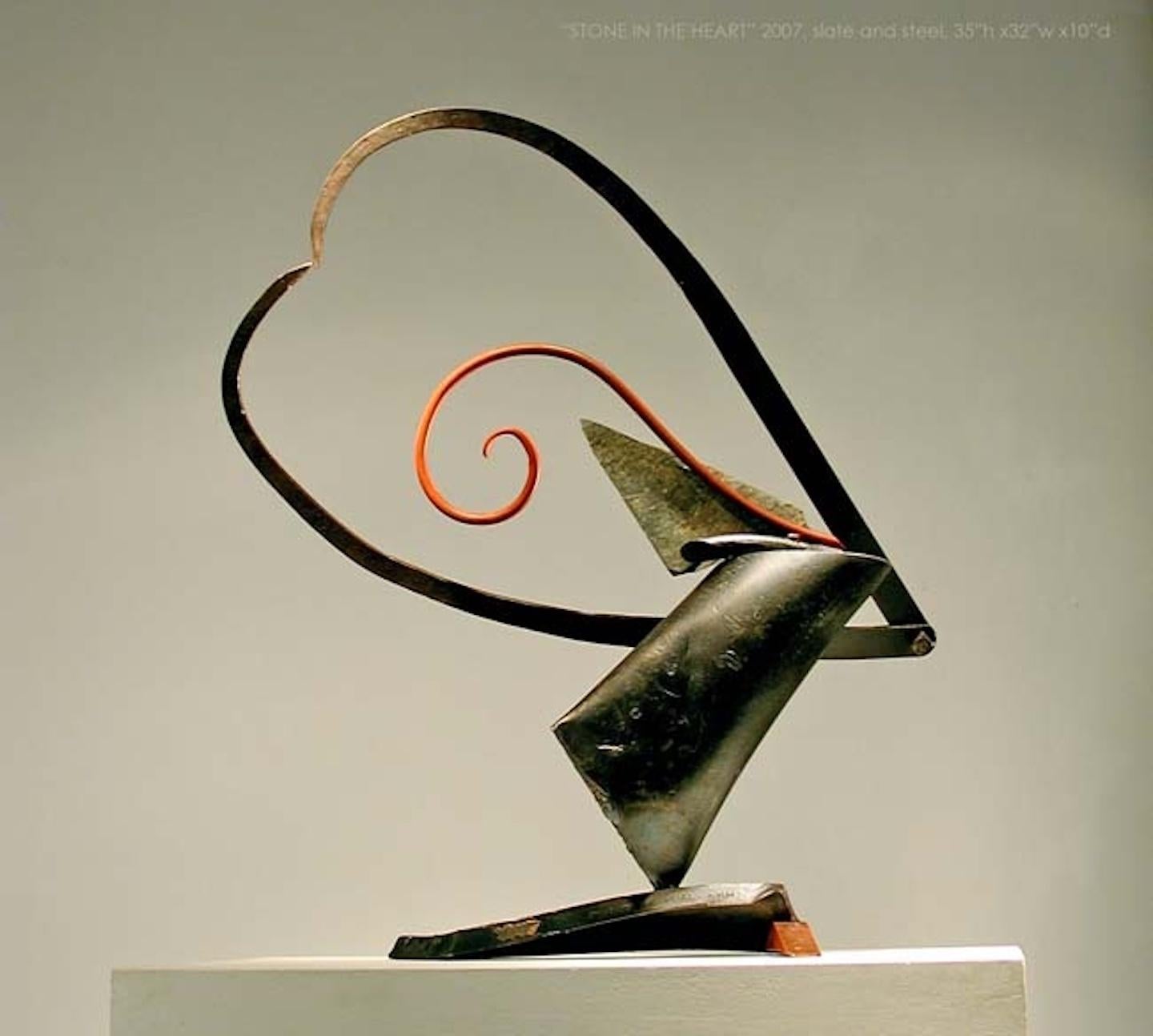John Van Alstine - Piedra en el corazón, Escultura 2007 en venta 3