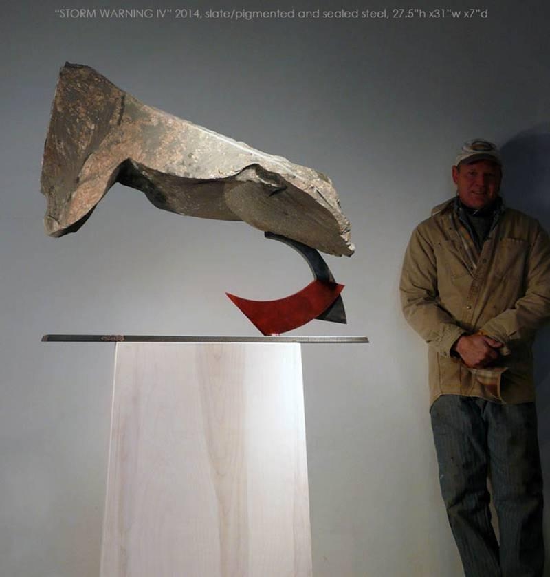 John Van Alstine - Aviso de tormenta IV, Escultura 2014 en venta 3