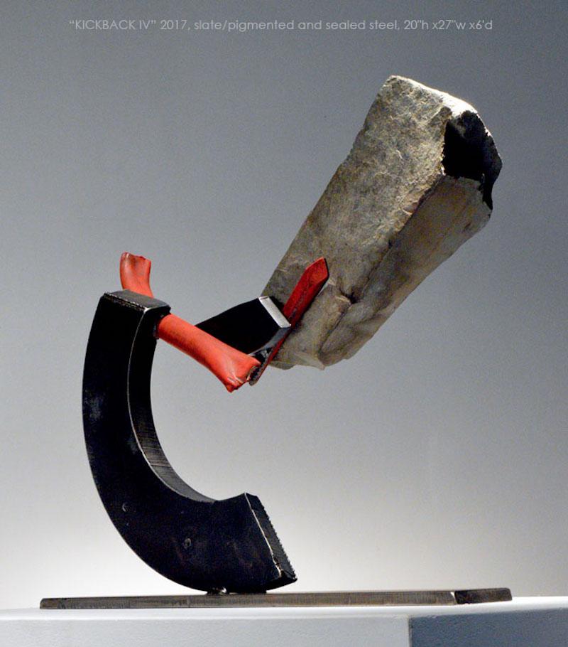 KICKBACK IV - Sculpture by John Van Alstine