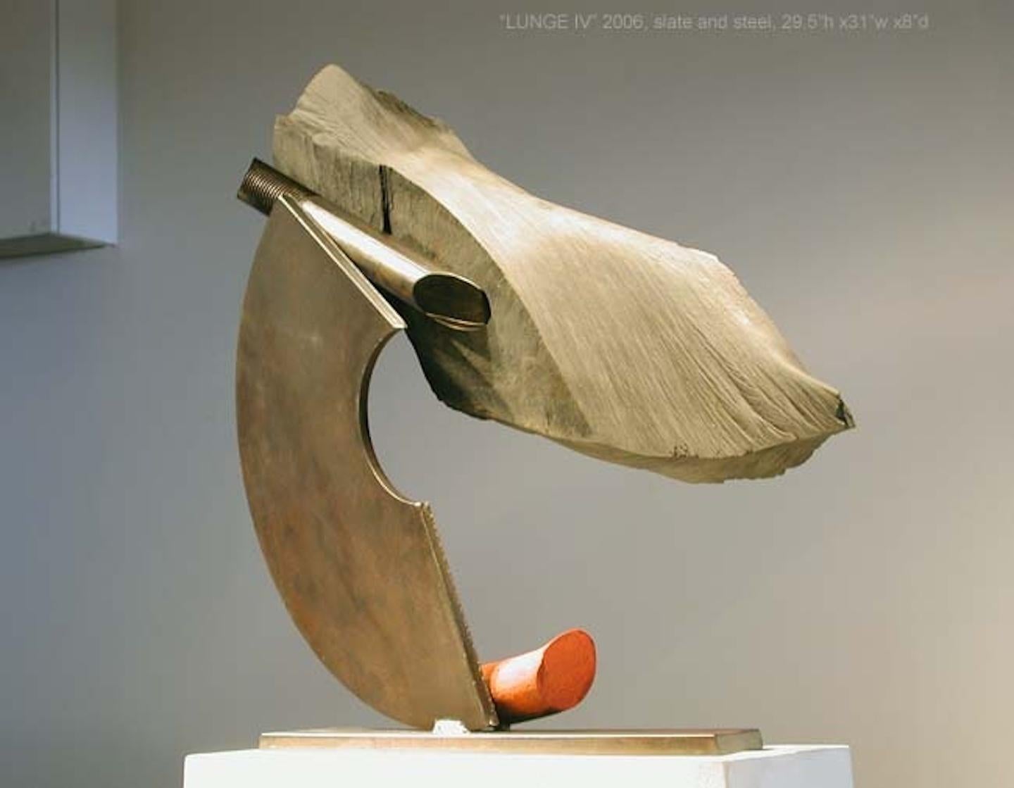 Lunge IV (Red Tail) - Sculpture by John Van Alstine
