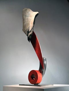 "Pointe (kyklos III)", Industrial, Abstract Sculpture in Metal & Stone