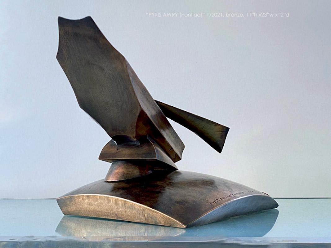 Pyxis Awry 2021 (Pontiac) - Sculpture by John Van Alstine