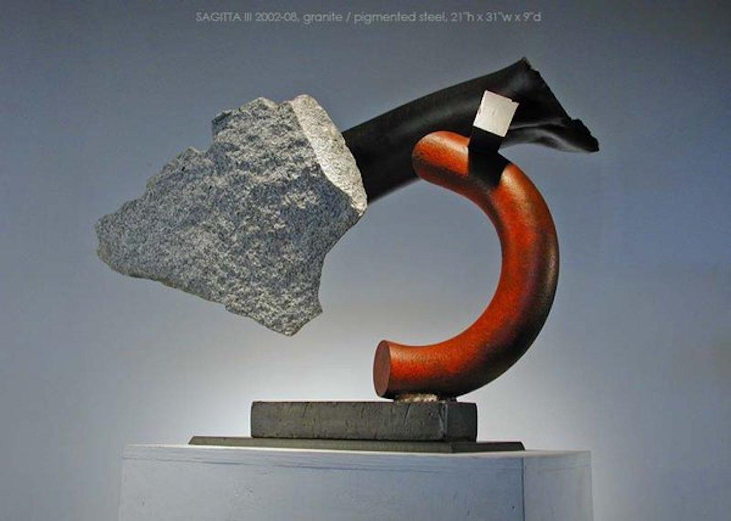 Sagitta III - Abstract Geometric Sculpture by John Van Alstine