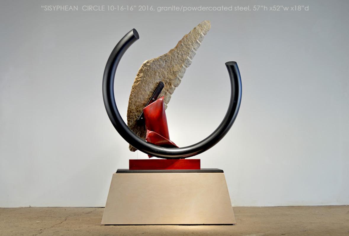 SISYPHEAN CIRCLE 10-16-16 - Contemporary Sculpture by John Van Alstine