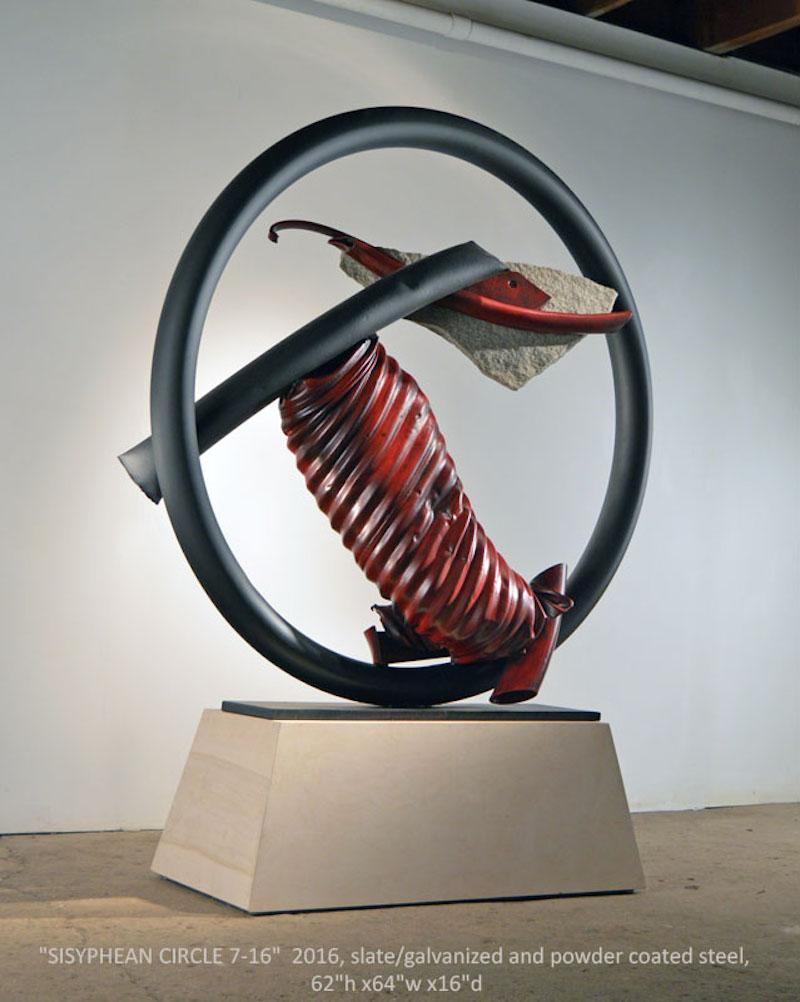 SISYPHEAN CIRCLE 7-2016 - Sculpture by John Van Alstine