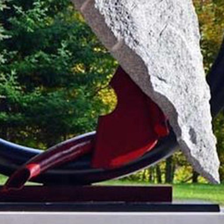 Sisyphean Circle 8-14-17 - Abstract Geometric Sculpture by John Van Alstine