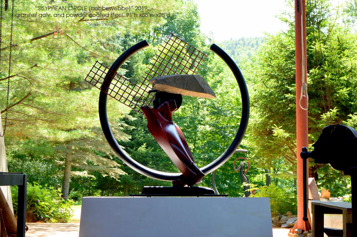 SISYPHEAN CIRCLE (coppewebbe) - Contemporary Sculpture by John Van Alstine