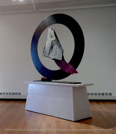 "Sisyphean Circle (diagonally down)", Industrial, Abstract Sculpture