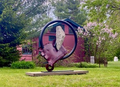 Sculpture industrielle, abstraite « Sisyphean Circle (hommage au major Taylor) »