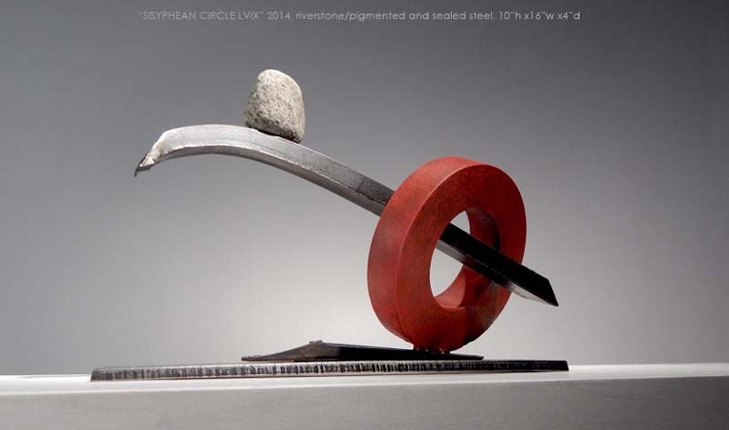 Sisyphean Circle LVIX - Abstract Expressionist Sculpture by John Van Alstine