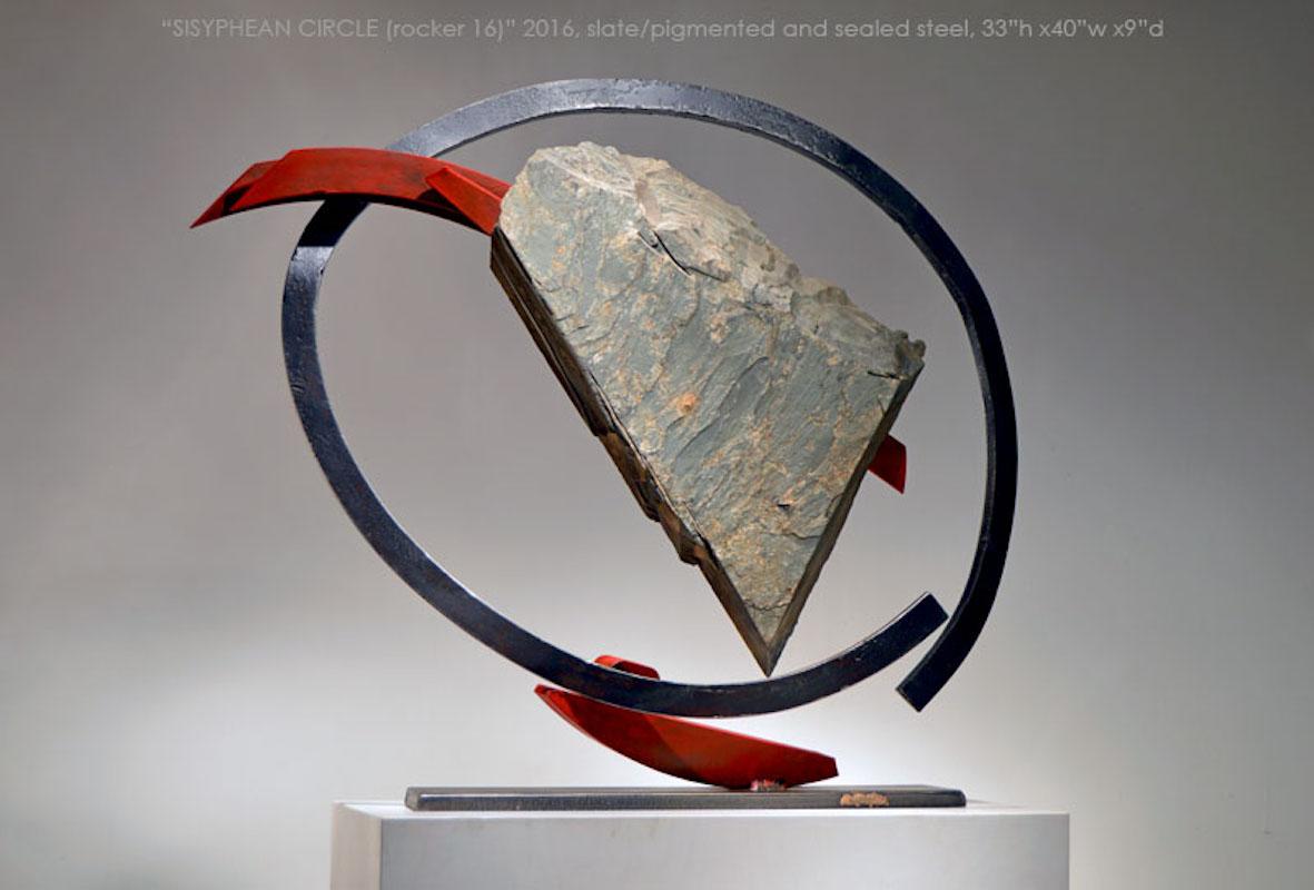 John Van Alstine Figurative Sculpture - Sisyphean Circle (rocker 16)