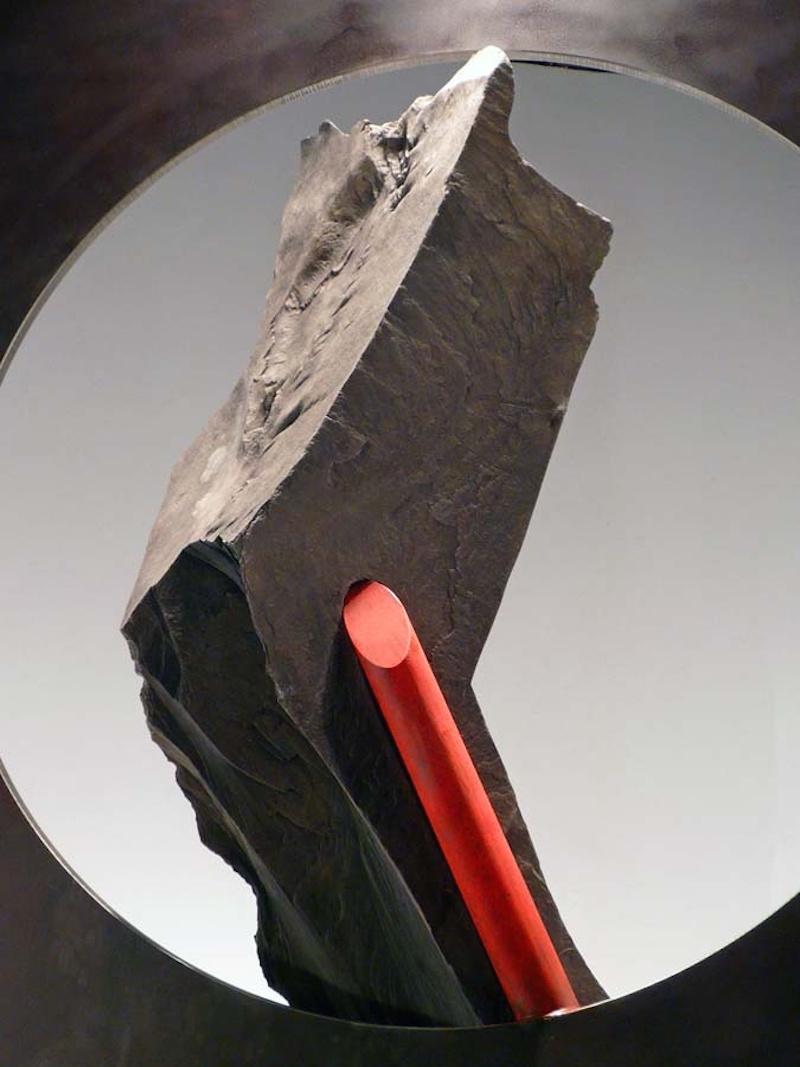 Circolo Sisifo XLII (I-Cirlce) - Sculpture Astrattismo geometrico di John Van Alstine