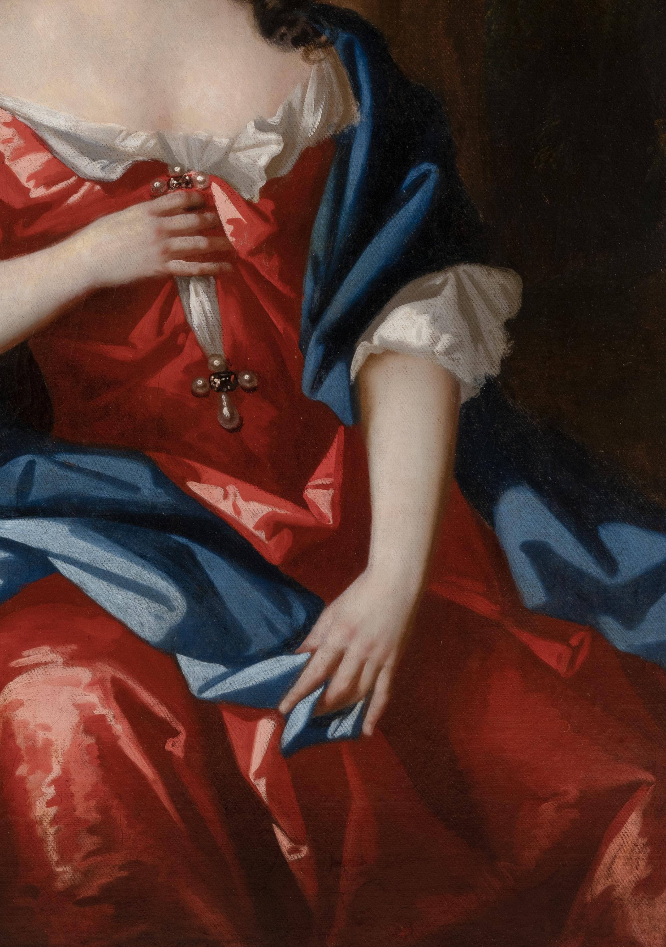 Portrait of Lady Elizabeth Bertie Willoughby, Inscribed 1692, From Wytham Abbey 6