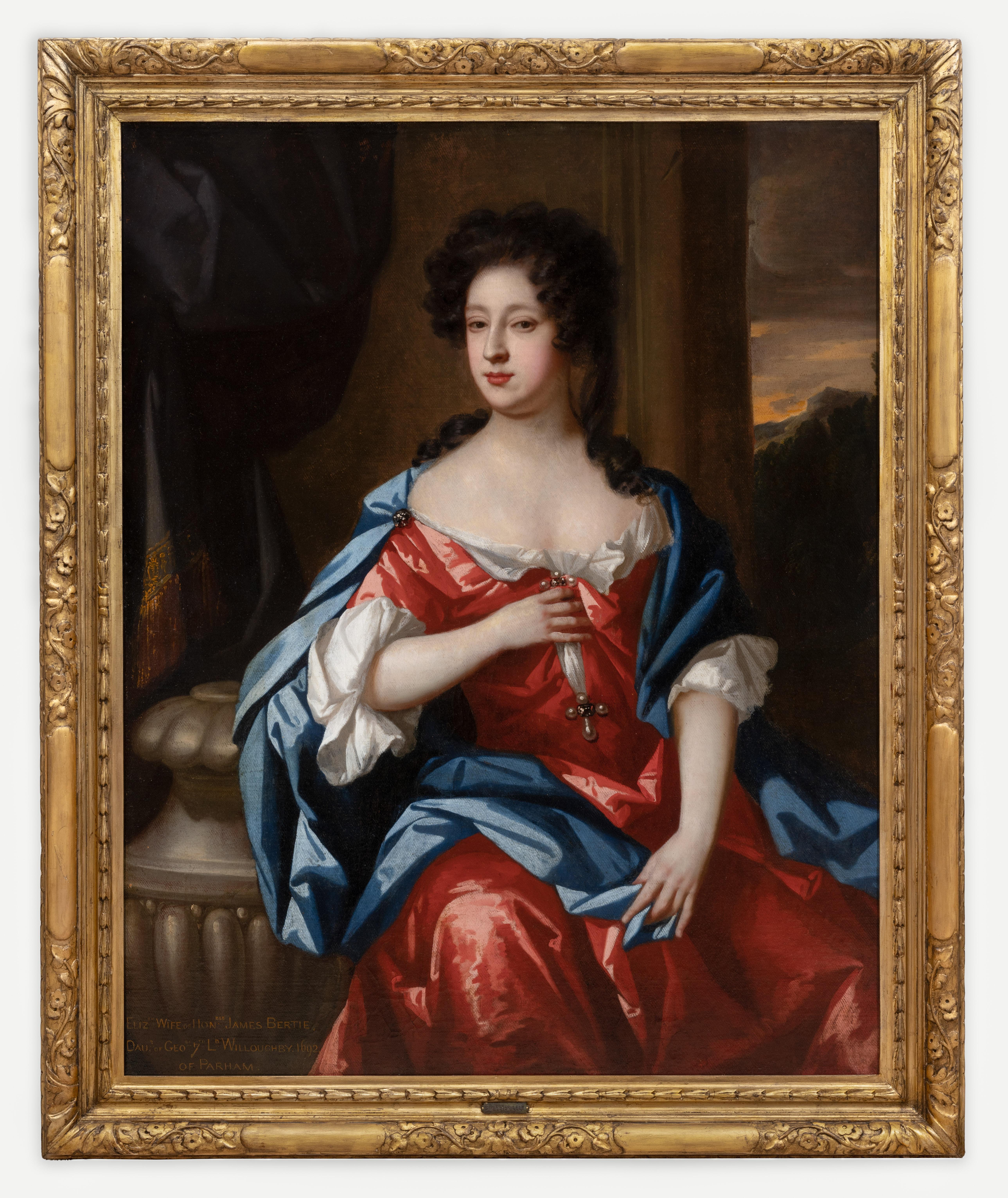 Portrait of Lady Elizabeth Bertie Willoughby, Inscribed 1692, From Wytham Abbey 1