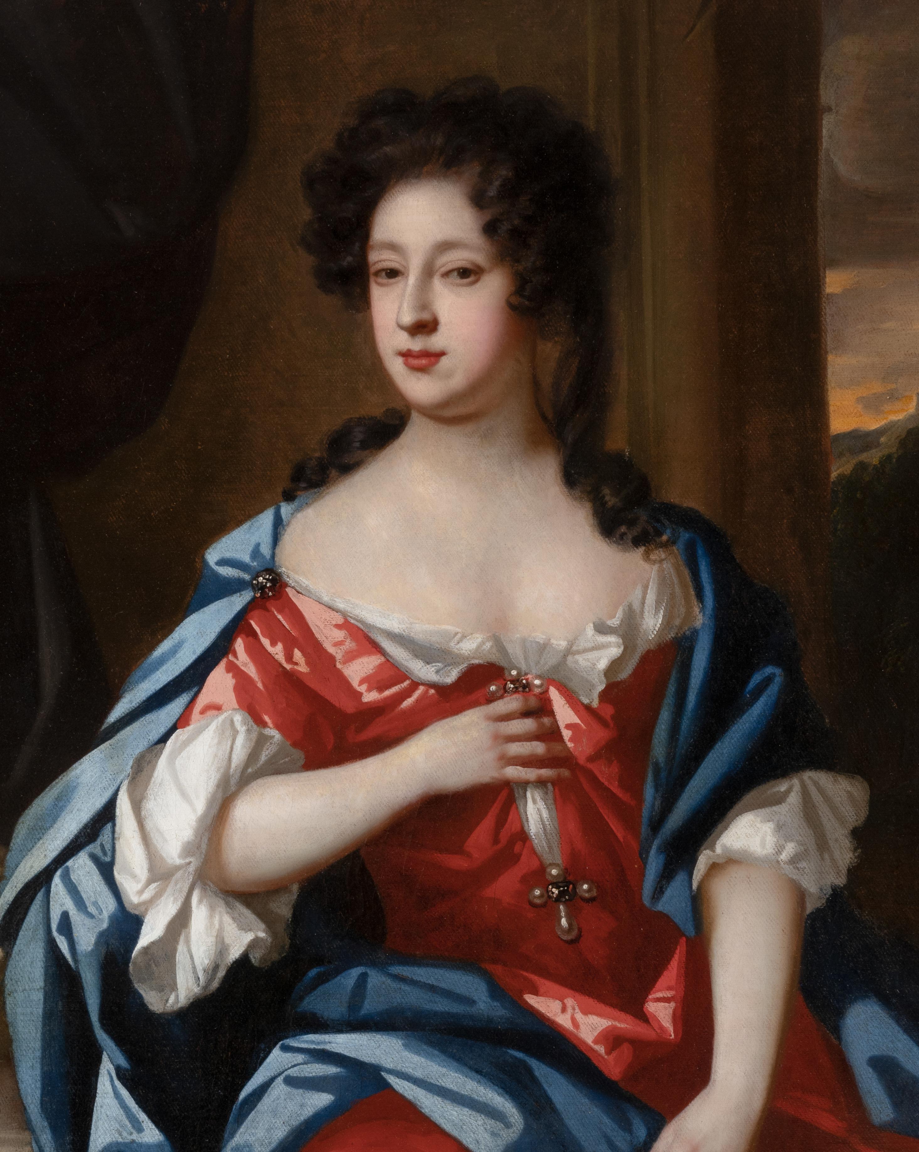 Portrait of Lady Elizabeth Bertie Willoughby, Inscribed 1692, From Wytham Abbey 3